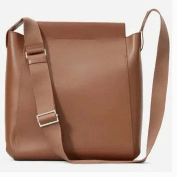 Everlane Form Bag Cognac Leather Crossbody - Picture 1 of 11